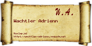 Wachtler Adrienn névjegykártya
